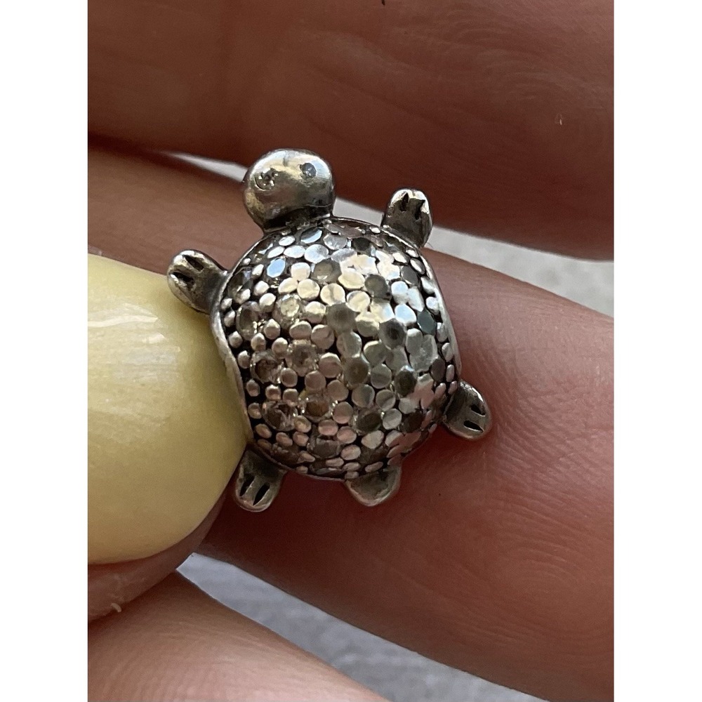 Pandora Pave Sea Turtle Charm ALE 925 Sterling Silver